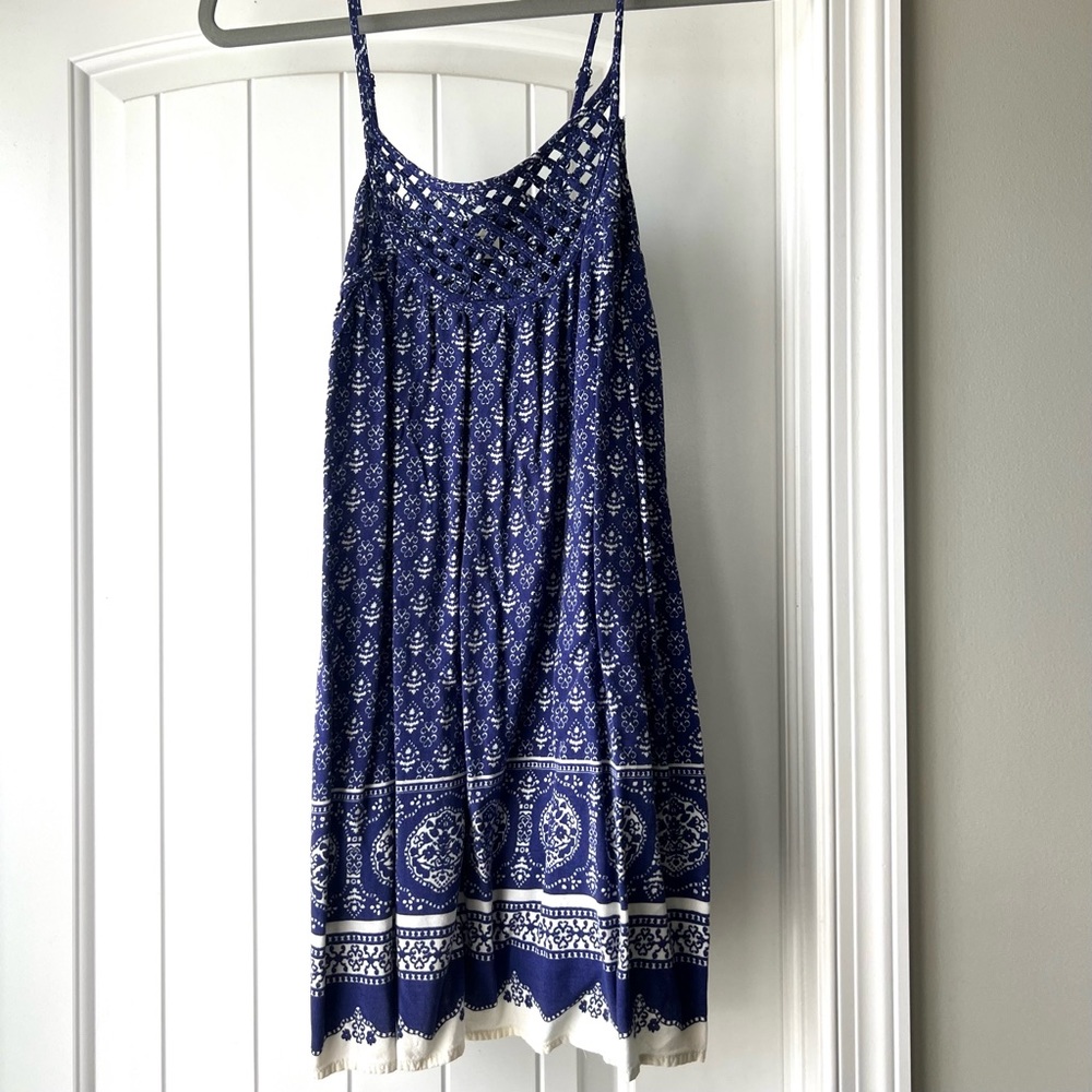 H&M Flowy Beach Swim Coverup Boho Print Dress